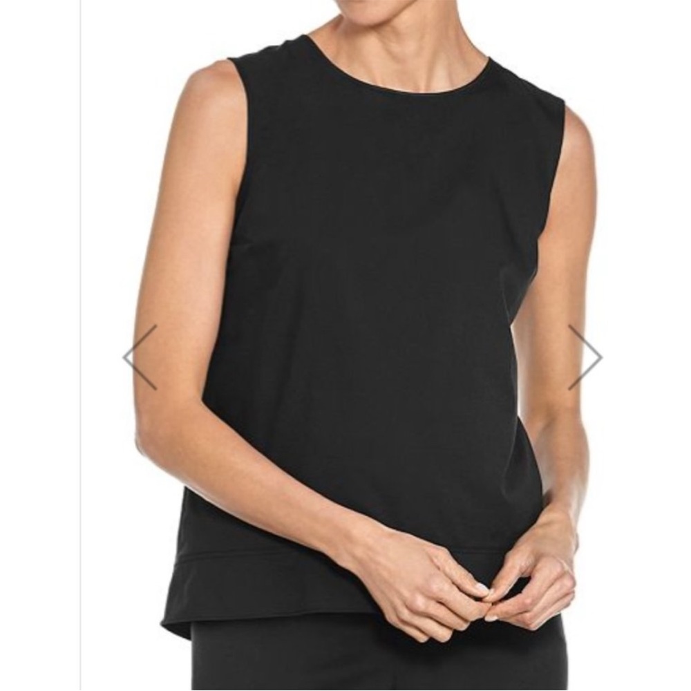 Coolibar UPF 50+ St Tropez tank top, black, medium